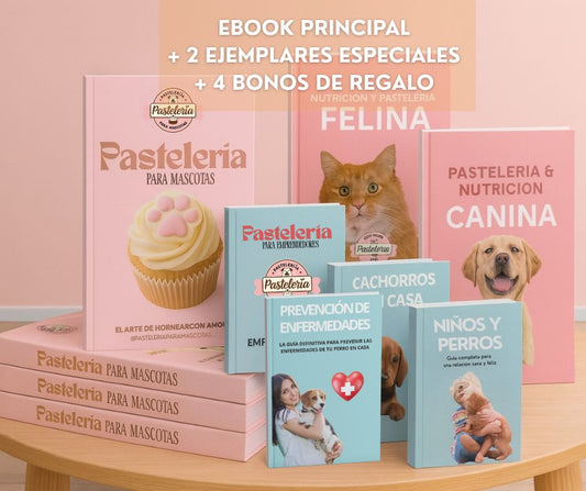 Pastelería Y Nutrición Para Mascotas EBOOK + BONOS DE REGALO 🎁